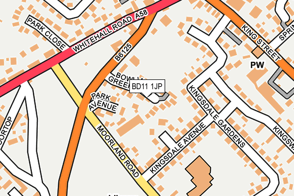 BD11 1JP map - OS OpenMap – Local (Ordnance Survey)