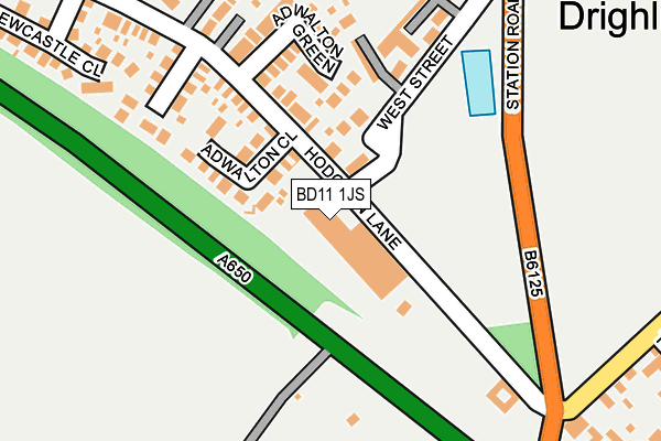 BD11 1JS map - OS OpenMap – Local (Ordnance Survey)