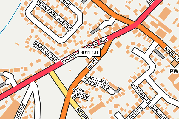 BD11 1JT map - OS OpenMap – Local (Ordnance Survey)
