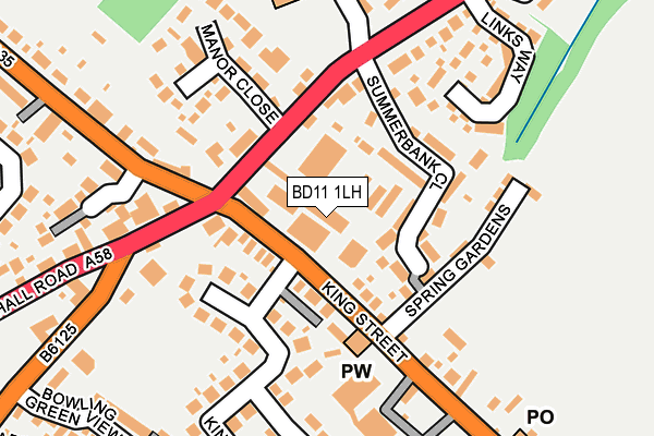 BD11 1LH map - OS OpenMap – Local (Ordnance Survey)