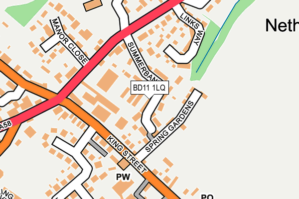 BD11 1LQ map - OS OpenMap – Local (Ordnance Survey)