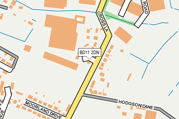 BD11 2DN map - OS OpenMap – Local (Ordnance Survey)