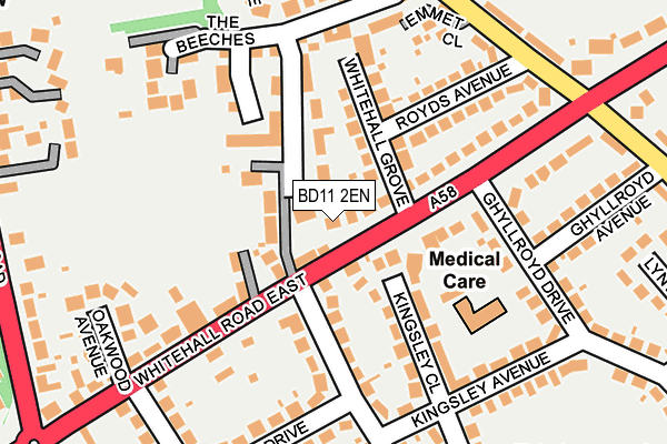 BD11 2EN map - OS OpenMap – Local (Ordnance Survey)