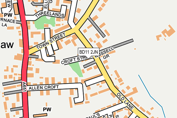 BD11 2JN map - OS OpenMap – Local (Ordnance Survey)