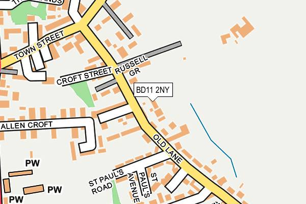 BD11 2NY map - OS OpenMap – Local (Ordnance Survey)