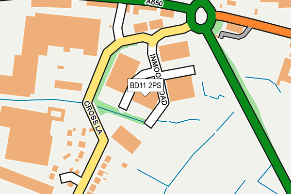 BD11 2PS map - OS OpenMap – Local (Ordnance Survey)