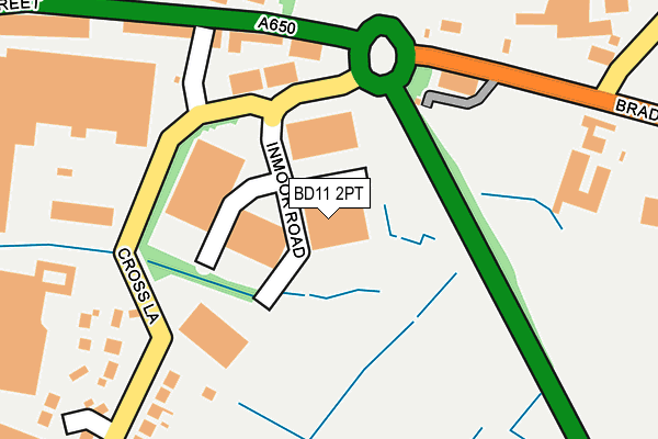 BD11 2PT map - OS OpenMap – Local (Ordnance Survey)