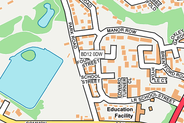 BD12 0DW map - OS OpenMap – Local (Ordnance Survey)