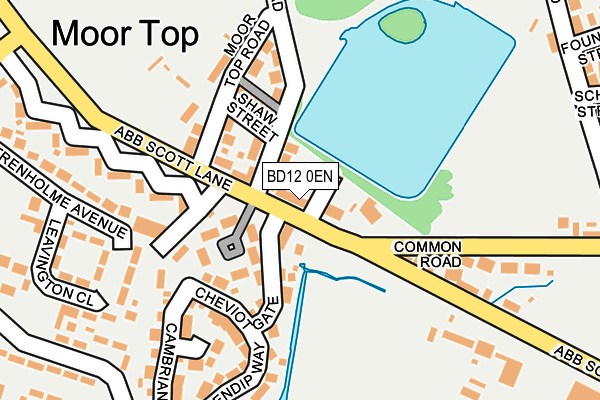 BD12 0EN map - OS OpenMap – Local (Ordnance Survey)