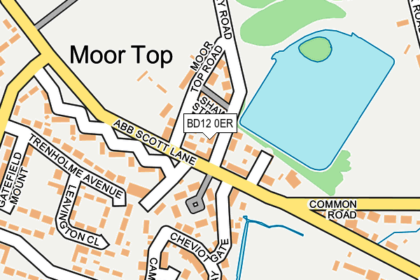 BD12 0ER map - OS OpenMap – Local (Ordnance Survey)