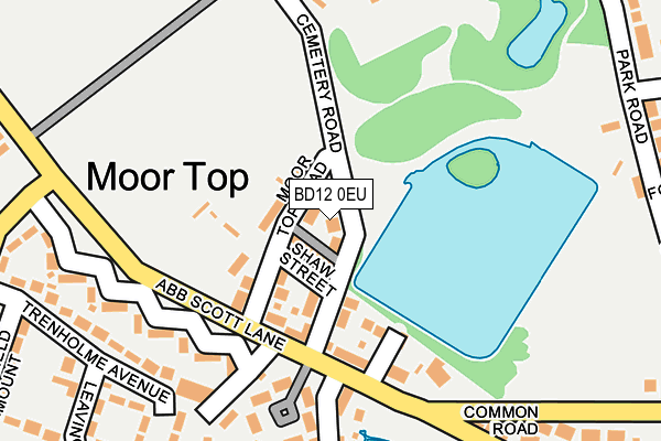BD12 0EU map - OS OpenMap – Local (Ordnance Survey)