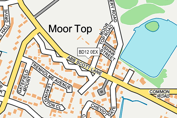 BD12 0EX map - OS OpenMap – Local (Ordnance Survey)