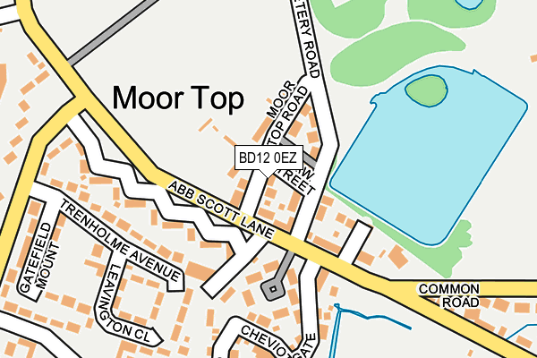BD12 0EZ map - OS OpenMap – Local (Ordnance Survey)