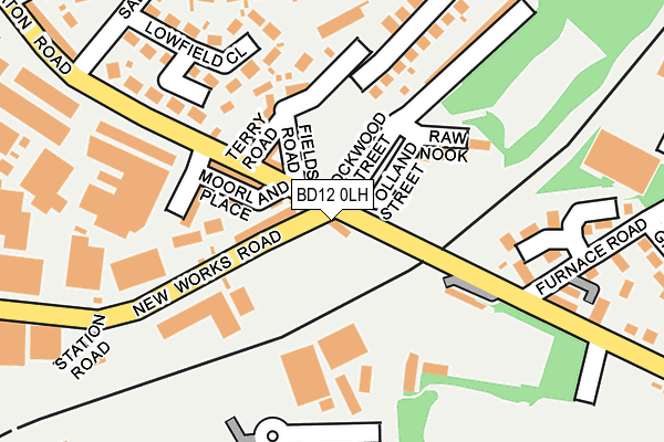 BD12 0LH map - OS OpenMap – Local (Ordnance Survey)