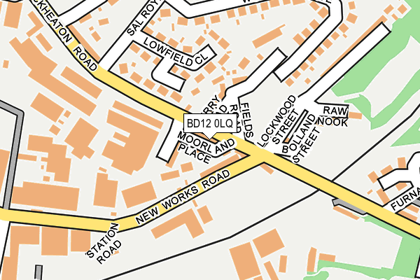 BD12 0LQ map - OS OpenMap – Local (Ordnance Survey)