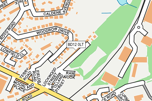 BD12 0LT map - OS OpenMap – Local (Ordnance Survey)