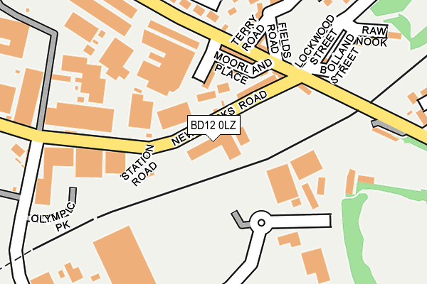 BD12 0LZ map - OS OpenMap – Local (Ordnance Survey)