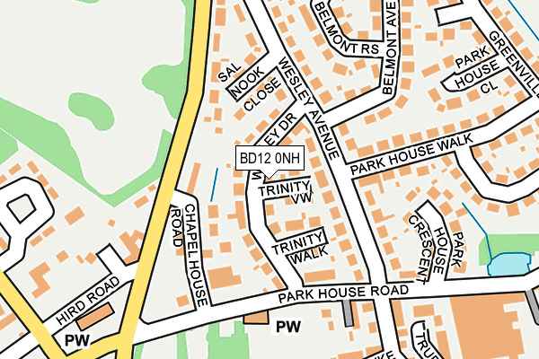 BD12 0NH map - OS OpenMap – Local (Ordnance Survey)