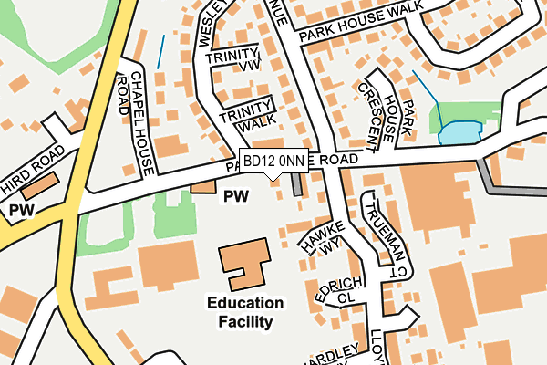 BD12 0NN map - OS OpenMap – Local (Ordnance Survey)