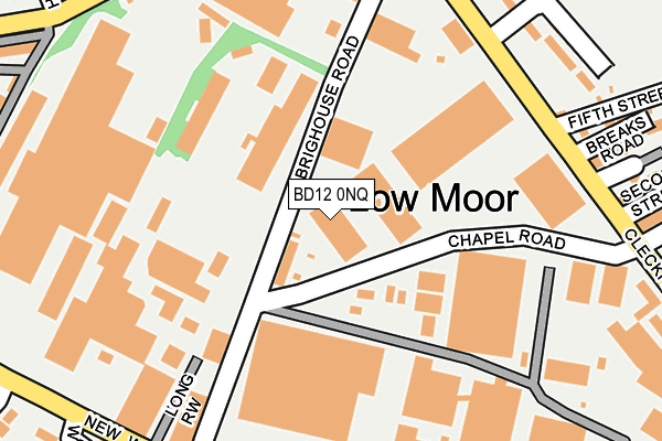 BD12 0NQ map - OS OpenMap – Local (Ordnance Survey)