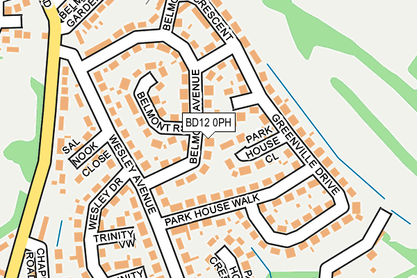 BD12 0PH map - OS OpenMap – Local (Ordnance Survey)