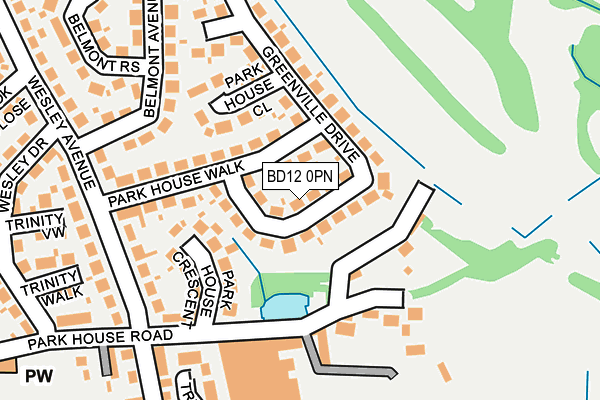 BD12 0PN map - OS OpenMap – Local (Ordnance Survey)