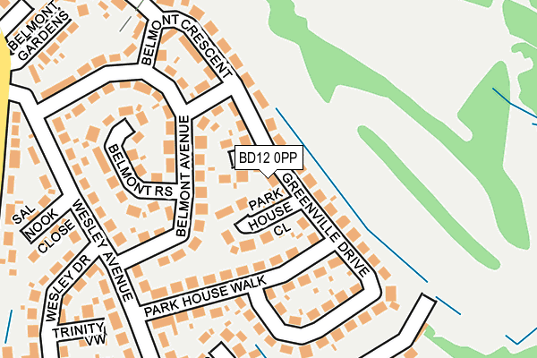 BD12 0PP map - OS OpenMap – Local (Ordnance Survey)