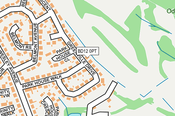 BD12 0PT map - OS OpenMap – Local (Ordnance Survey)