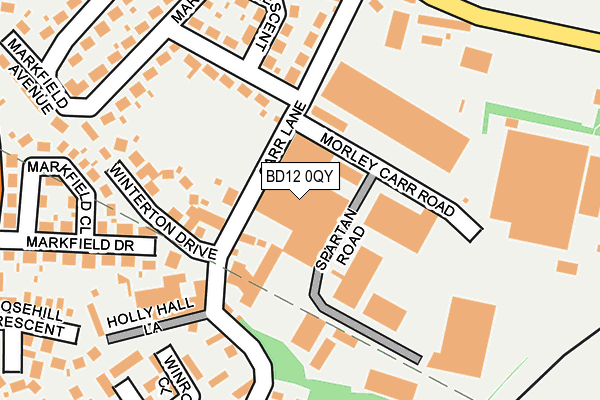 BD12 0QY map - OS OpenMap – Local (Ordnance Survey)