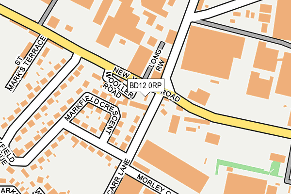 BD12 0RP map - OS OpenMap – Local (Ordnance Survey)