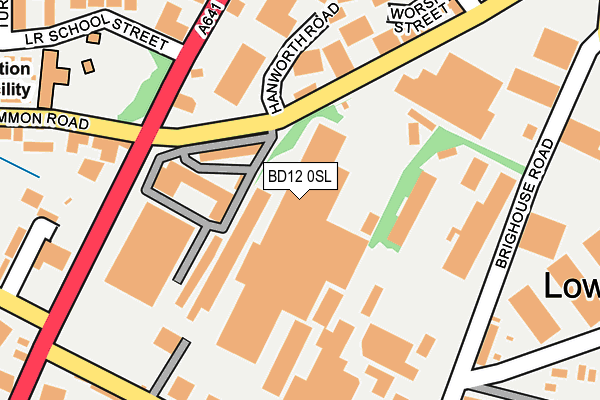 BD12 0SL map - OS OpenMap – Local (Ordnance Survey)