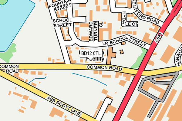 BD12 0TL map - OS OpenMap – Local (Ordnance Survey)