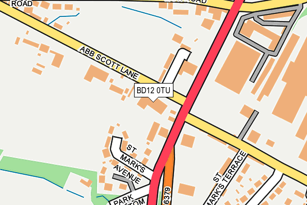 BD12 0TU map - OS OpenMap – Local (Ordnance Survey)