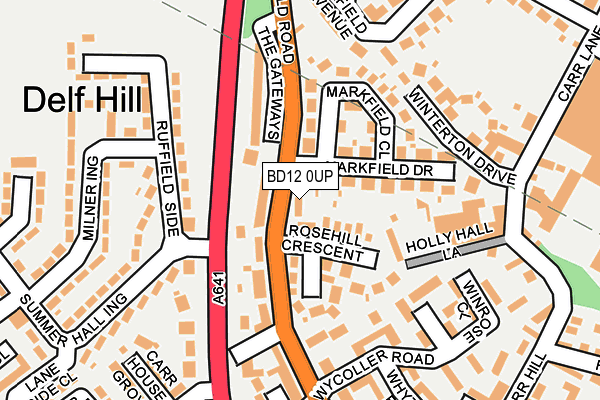 BD12 0UP map - OS OpenMap – Local (Ordnance Survey)