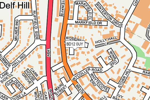 BD12 0UY map - OS OpenMap – Local (Ordnance Survey)