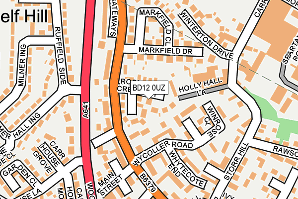 BD12 0UZ map - OS OpenMap – Local (Ordnance Survey)