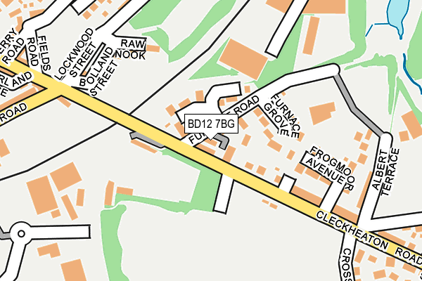 BD12 7BG map - OS OpenMap – Local (Ordnance Survey)