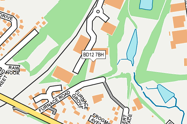 BD12 7BH map - OS OpenMap – Local (Ordnance Survey)