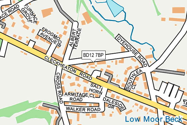 BD12 7BP map - OS OpenMap – Local (Ordnance Survey)