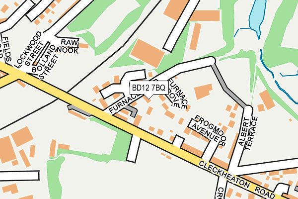BD12 7BQ map - OS OpenMap – Local (Ordnance Survey)