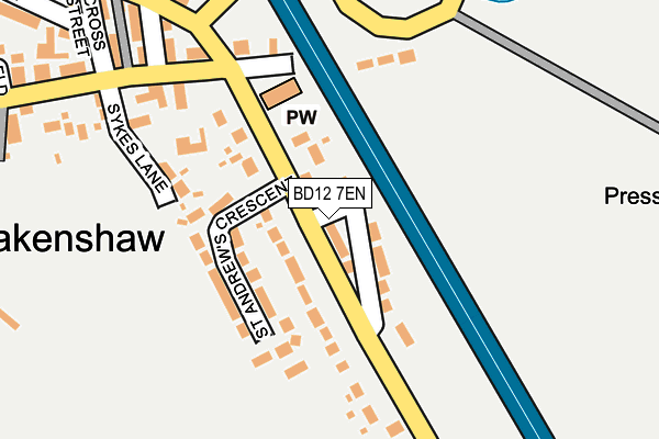 BD12 7EN map - OS OpenMap – Local (Ordnance Survey)