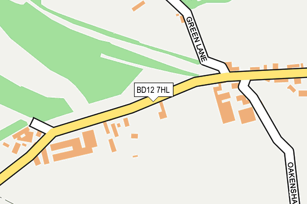 BD12 7HL map - OS OpenMap – Local (Ordnance Survey)