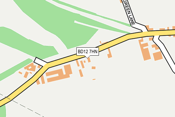 BD12 7HN map - OS OpenMap – Local (Ordnance Survey)