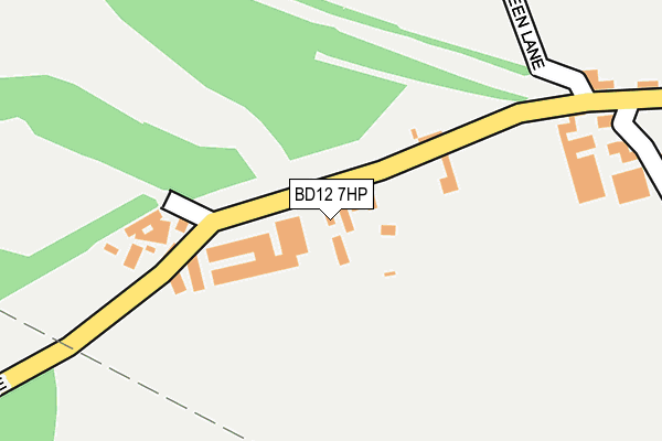 BD12 7HP map - OS OpenMap – Local (Ordnance Survey)
