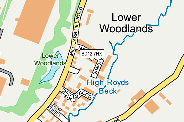 Map of T WALKER GROUNDWORKS LTD at local scale