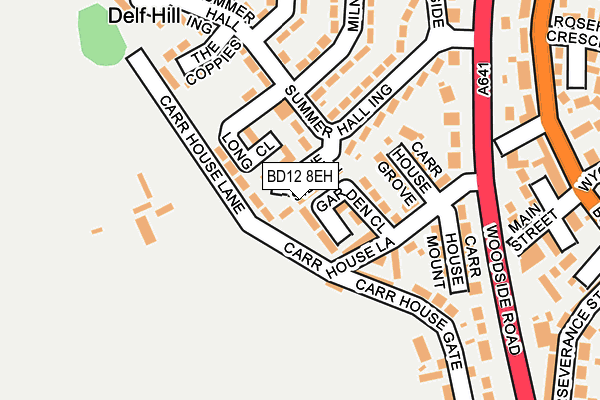 BD12 8EH map - OS OpenMap – Local (Ordnance Survey)