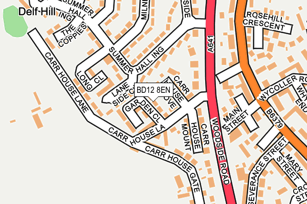 BD12 8EN map - OS OpenMap – Local (Ordnance Survey)