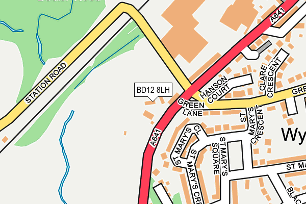BD12 8LH map - OS OpenMap – Local (Ordnance Survey)