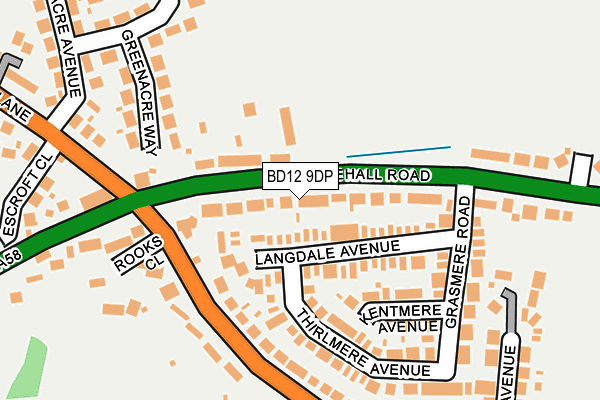 BD12 9DP map - OS OpenMap – Local (Ordnance Survey)