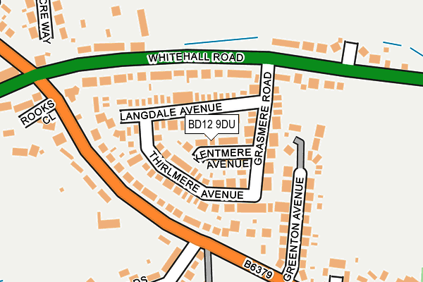 BD12 9DU map - OS OpenMap – Local (Ordnance Survey)